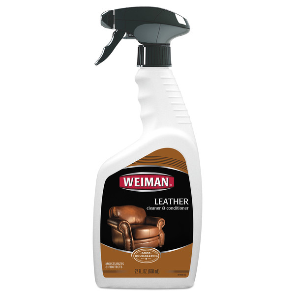 Weiman Leather Cleaner/Conditioner, Floral Scent, 22 oz Trigger Spray Bottle 107EA